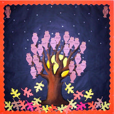 Spooky Owl Moonscape Fall & Halloween Bulletin Board Idea