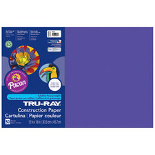Tru-Ray® Construction Paper, 12" x 18" Purple