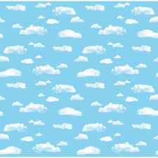 Fadeless® Clouds Paper, Four 48" x 12' Rolls