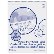 Pacon® 24″ x 32″ Picture Story Chart Tablet, 1-1/2″ Ruled