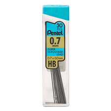 Pentel HB Super Hi-Polymer 0.7mm Black 30 Leads