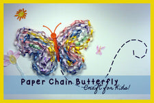 Paper Chain Butterfly Craft for Kids