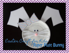 Paper Plate Easter Bunny Craft