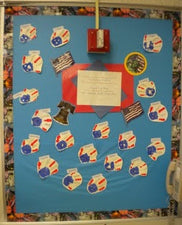 Red, White &amp; Blue - Patriotic Bulletin Board