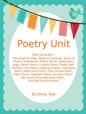 Poetry Unit Plus FREEBIE!