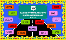 Racing Into Kindergarten! - Back-To-School Bulletin Board