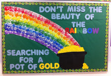 Beauty of the Rainbow - St. Patrick's Day Bulletin Board Idea