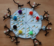 Christmas Clothespin Wheels