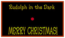 Rudolph in the Dark - Christmas Classroom Bulletin Board Idea