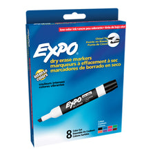 Expo Low Odor Dry Erase Chisel Tip Markers, Set of 8 Assorted