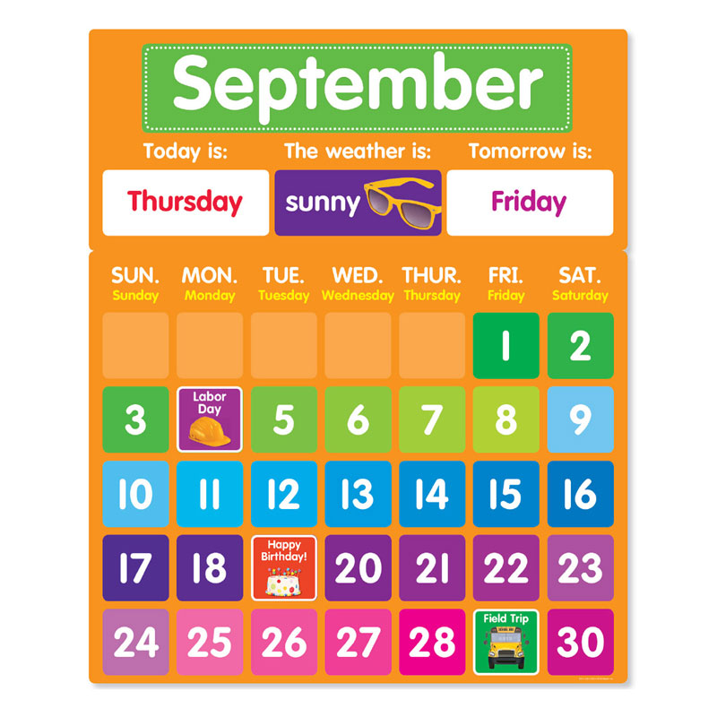 Color Your Classroom: Calendar Bulletin Board Set