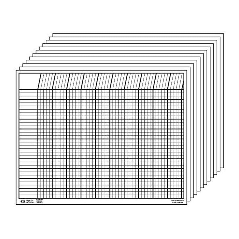 Horizontal Chart Set - White