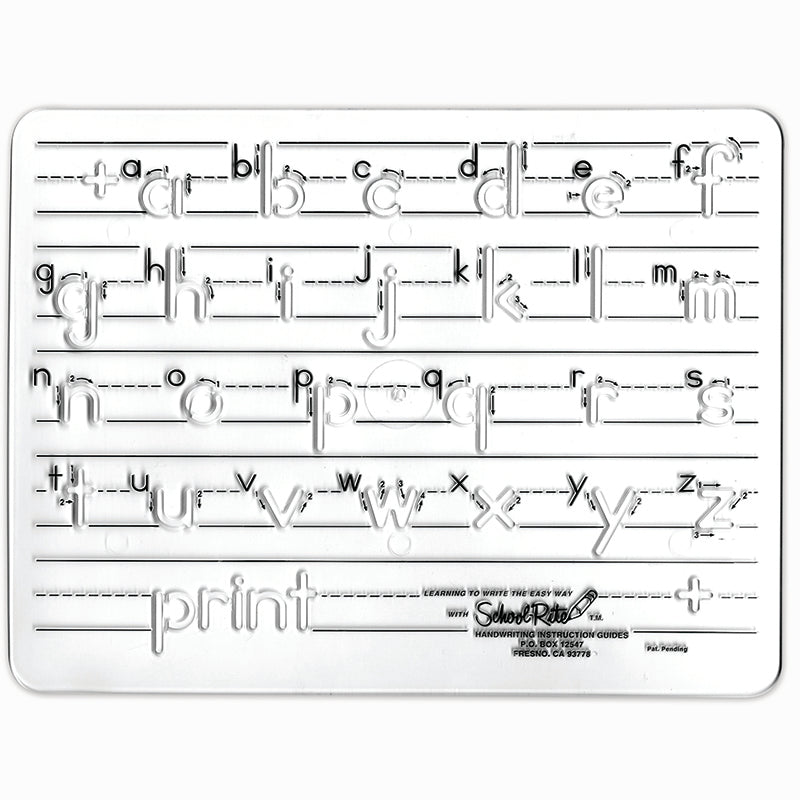 Template Manuscript Lowercase 1 Letters