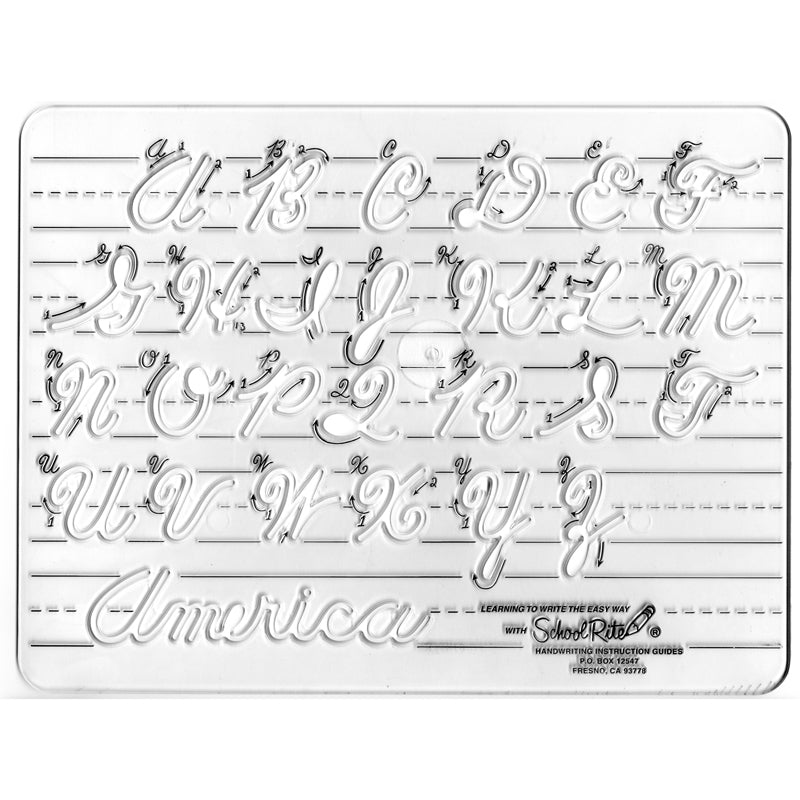 Template Cursive Uppercase 1 Letters