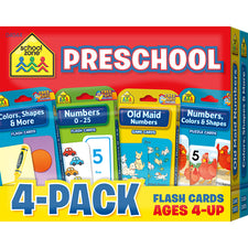 Preschool Flash Card 4-Pack