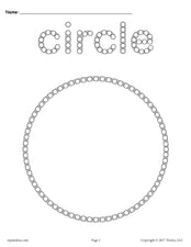 FREE Circle Q-Tip Painting Printable!