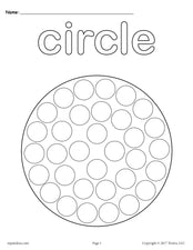 FREE Circle Do-A-Dot Printable