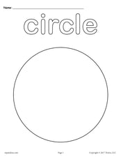 FREE Circle Coloring Page