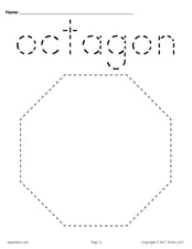 FREE Octagon Tracing Worksheet