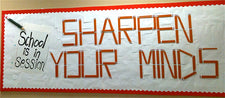 "Sharpen Your Minds!" Bulletin Board