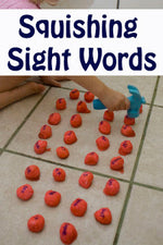 Literacy Center - Squishing Sight Words