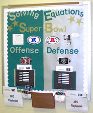 Solving Equations: Super Bowl Interactive Bulletin Board Display