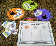 Halloween Literacy Center - Web Word Families