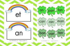 Shamrock Phonics File Folder Game