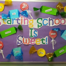 Starting School is Sweet! - Back-To-School Bulletin Board Idea