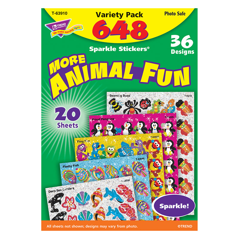 Animal Fun Sparkle Stickers® Variety Pack