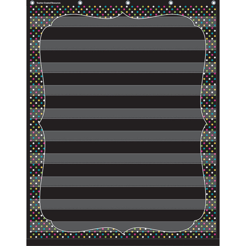 Chalkboard Brights 10 Pocket Chart