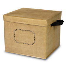 Burlap Storage Box