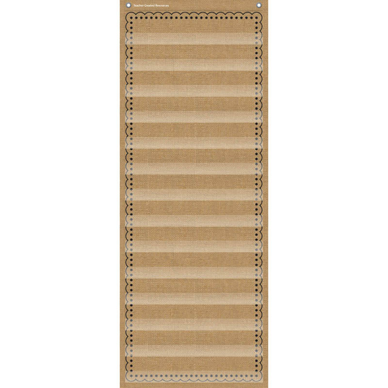Burlap 14 Pocket Chart