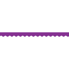 Purple Scalloped Bulletin Board Border Trim 