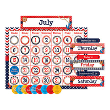 Nautical Calendar Bulletin Board Display Set