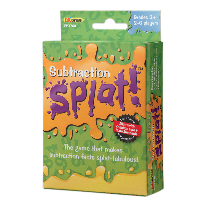 Math Splat Game: Subtraction