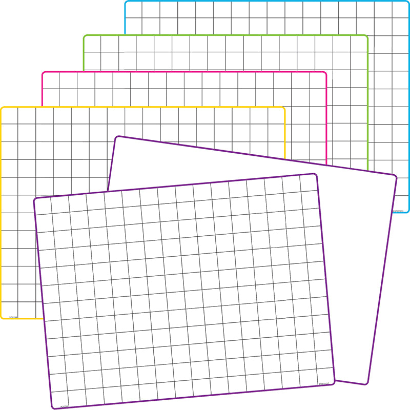 Math Grid Dry Erase Boards (set of 10)