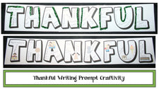 "THANKFUL" Writing Craftivity for Thanksgiving!