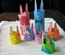 Adorable Cardboard Tube Bunnies for Easter!