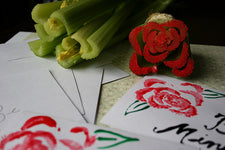 Valentine's Day Celery Printing!