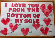 From The Bottom of My 'Sole' - Valentine's Day Bulletin Board