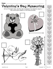 Printable Valentine's Day Measuring Activity!