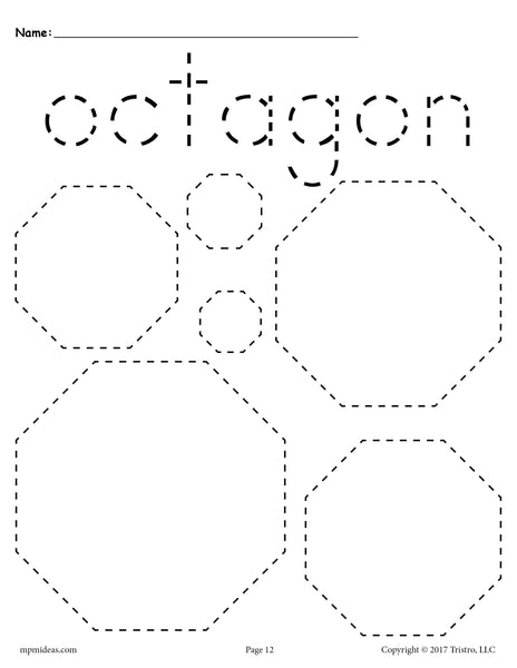 Printable Octagon Shape - Print Free Octagon Shape