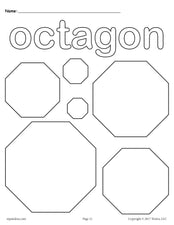 FREE Octagons Coloring Page