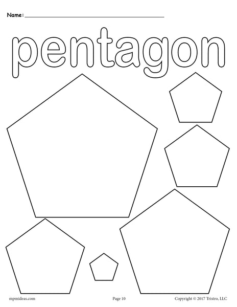 Pentagon Template Printable