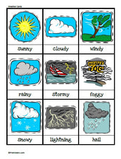 Weather Flash Cards