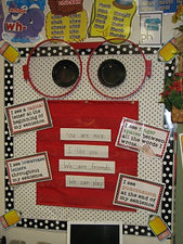 Writer's Eyeglasses - Writing Bulletin Board Idea