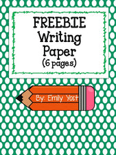 FREE Printable Writing Paper!