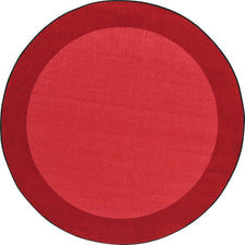 All Around™ Red Classroom Carpet, 7'7" Round