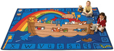 Alphabet Noah KID$ Value PLUS Discount Circle Time Rug, 8' x 12' Rectangle